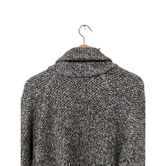 Zara Knit Black White Open Front Duster Cardigan size s Oversized Chunky Knit - Picture 5 of 10